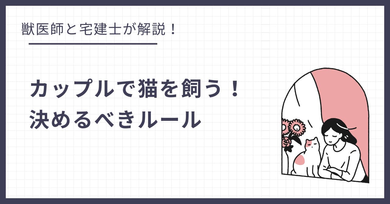 カップル・同棲で猫を飼う!二人の関係が終わった時は…?入居前に決めるべきルール
