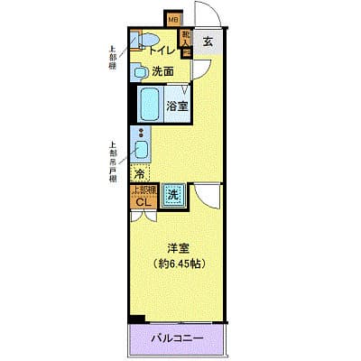 1Kの間取り図