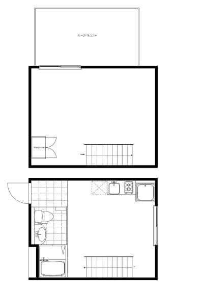 1LDKの間取り図