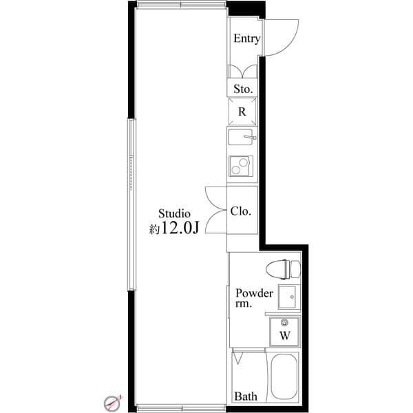 1Rの間取り図