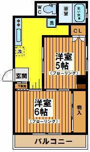 2Kの間取り図