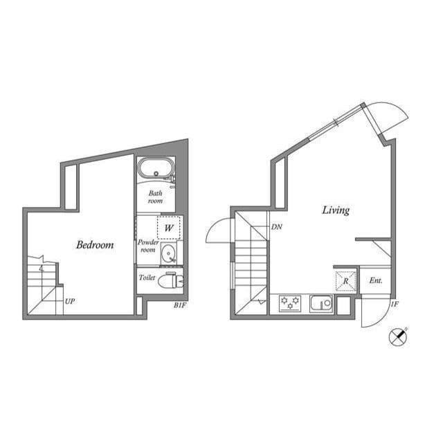 1LDKの間取り図