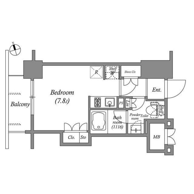 1Rの間取り図
