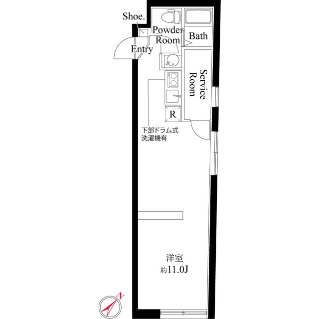 1Rの間取り図