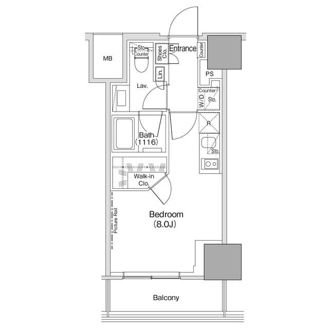 1Rの間取り図