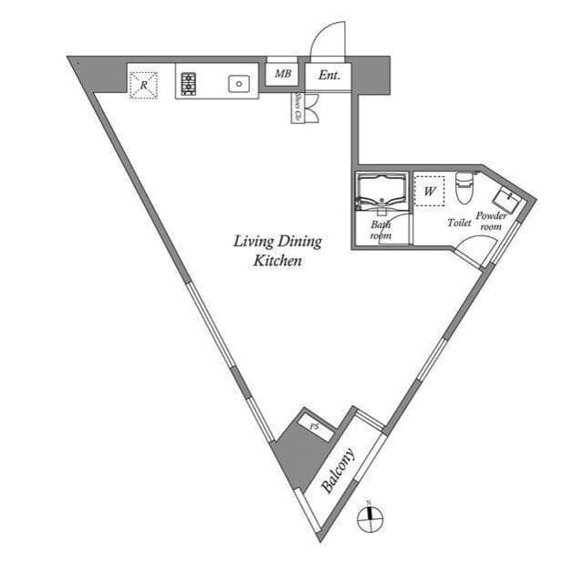 1Rの間取り図