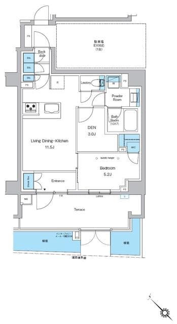 1LDKの間取り図