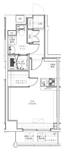 1Rの間取り図