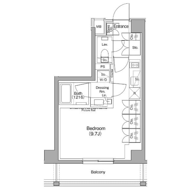 1Rの間取り図