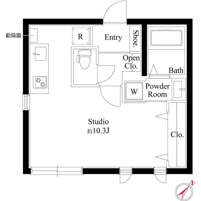 1Rの間取り図