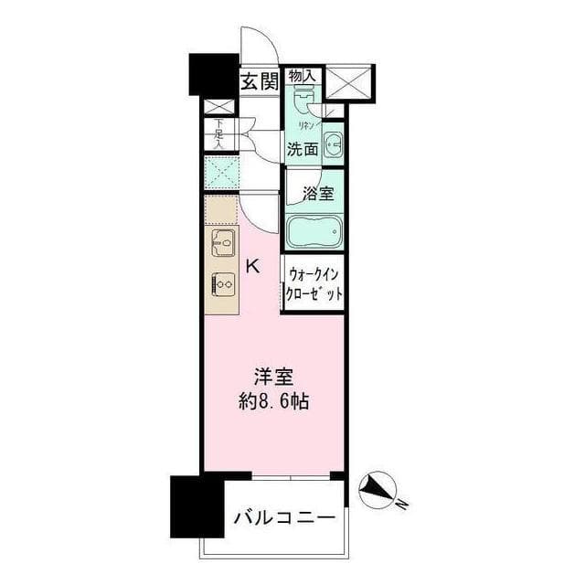 1Rの間取り図