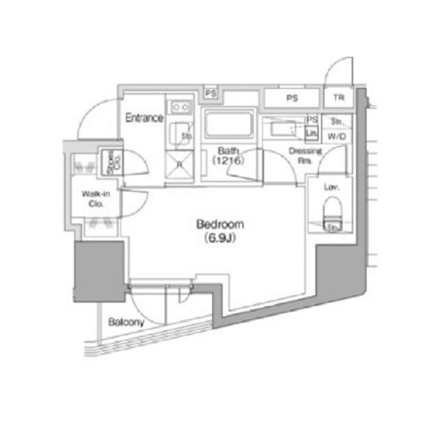 1Kの間取り図