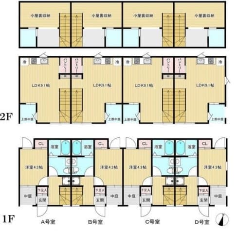 1LDKの間取り図