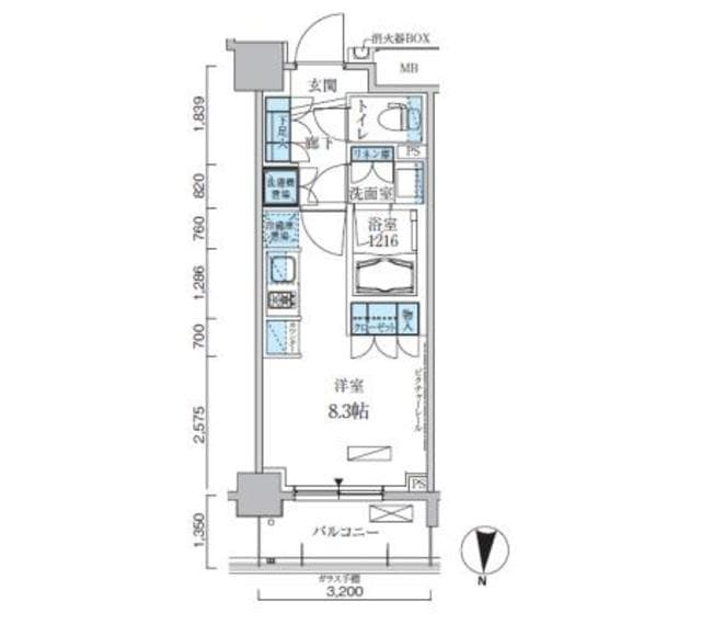 1Rの間取り図