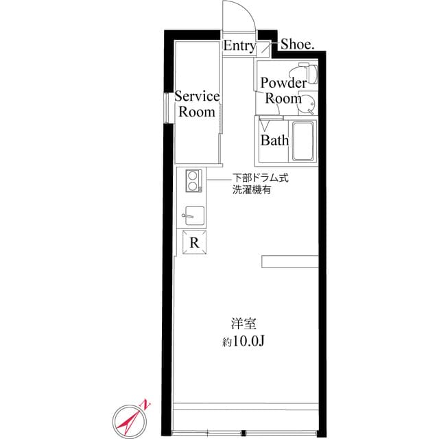 1Rの間取り図