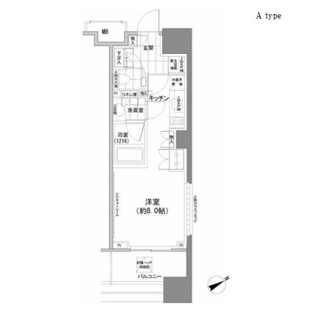 1Rの間取り図