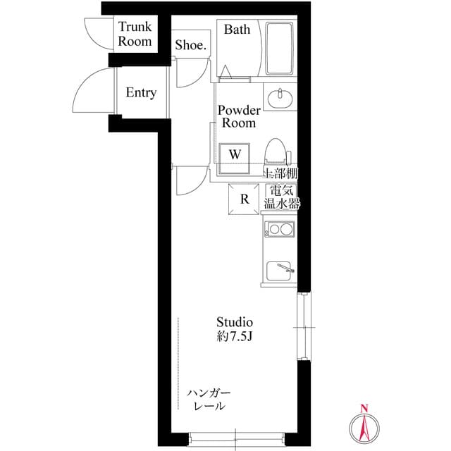1Rの間取り図