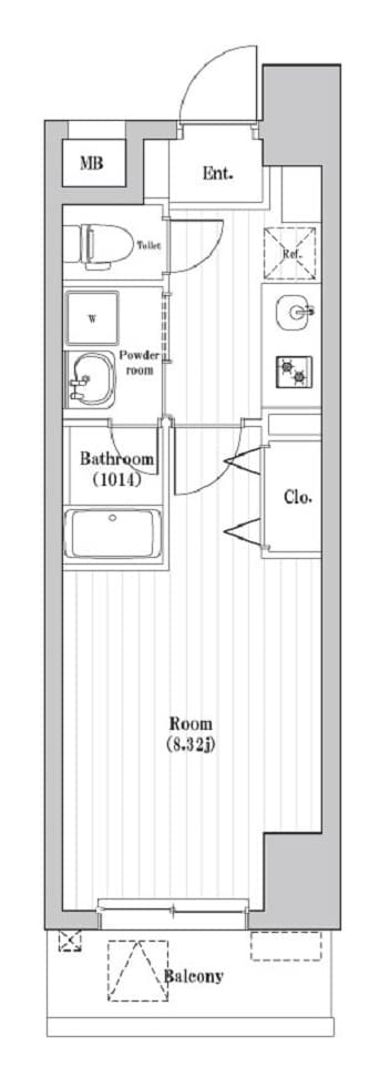 1Kの間取り図