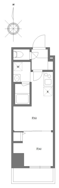 1DKの間取り図