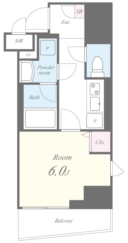 1Kの間取り図