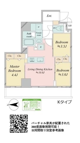 3LDKの間取り図