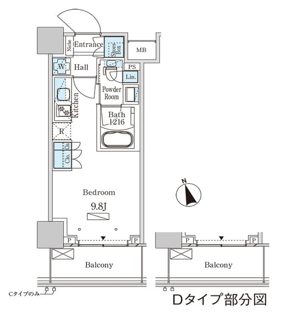 1Rの間取り図