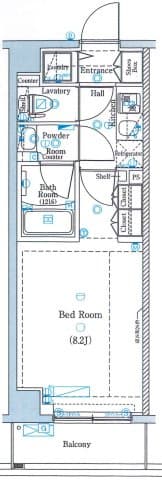 1Kの間取り図