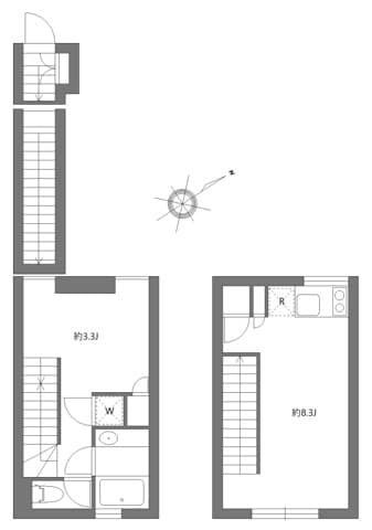1LDKの間取り図
