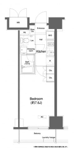 1Kの間取り図