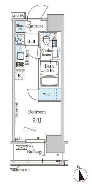 1Rの間取り図