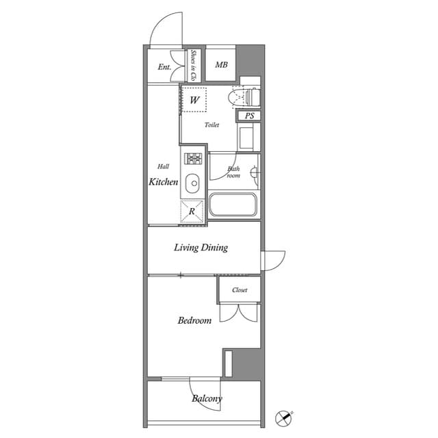 2Kの間取り図