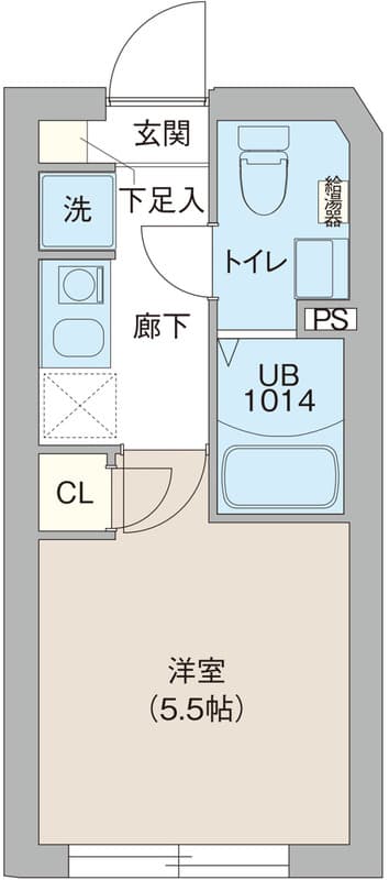 1Kの間取り図