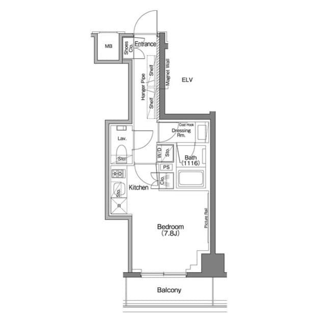 1Rの間取り図