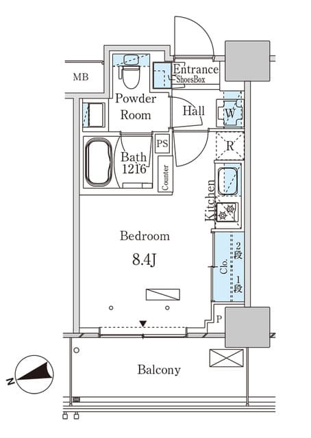 1Rの間取り図