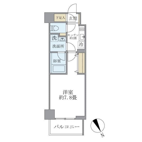 1Kの間取り図