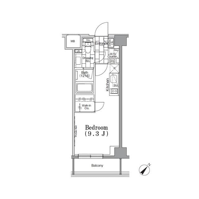 1Rの間取り図