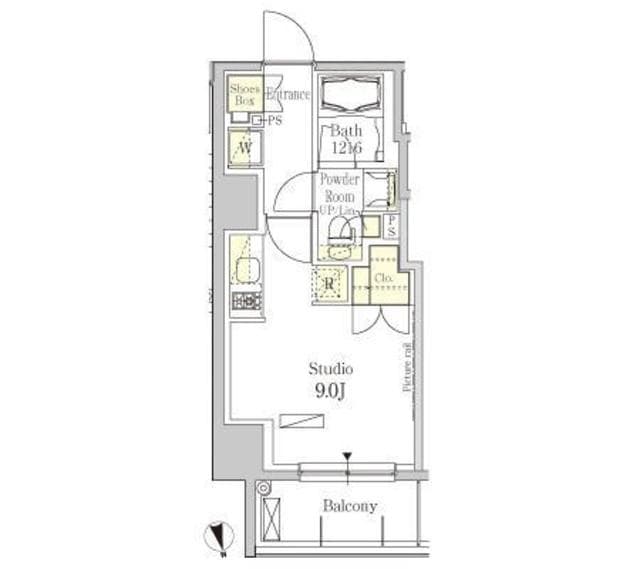 1Rの間取り図