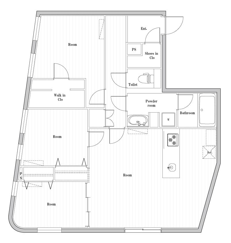 3LDKの間取り図