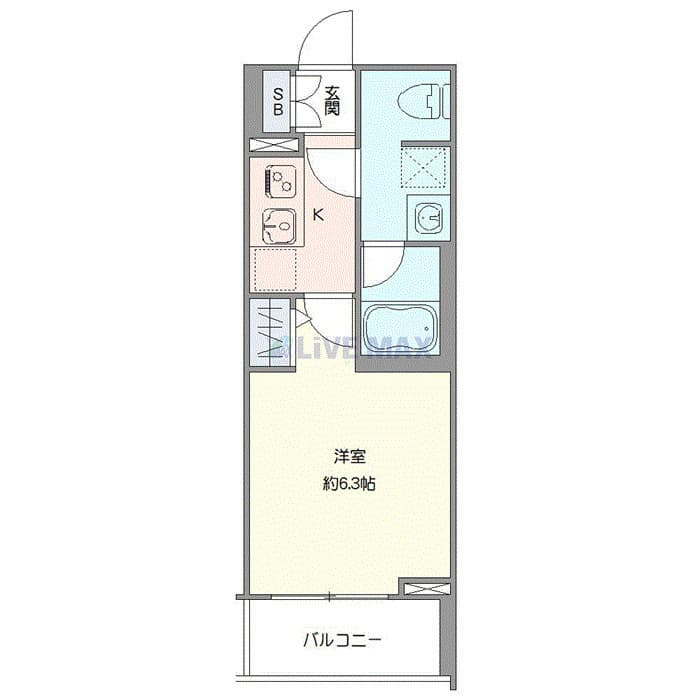 1Kの間取り図