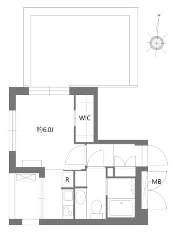 1Kの間取り図