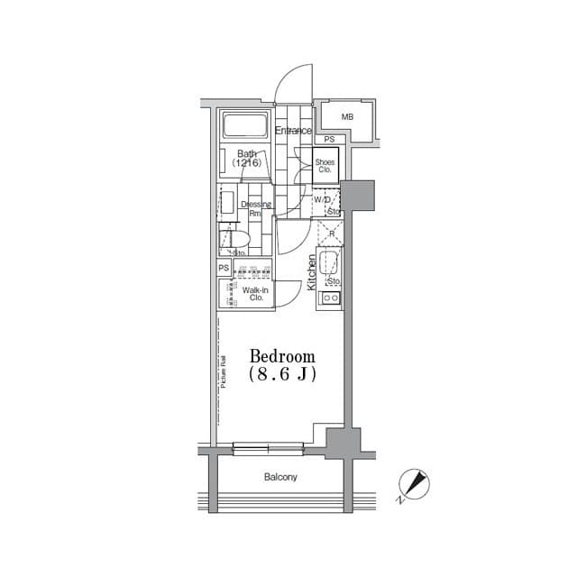1Rの間取り図