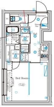 1Kの間取り図